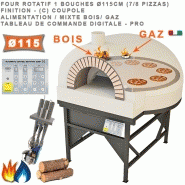 Four à pizza avec sole rotative pour température constante