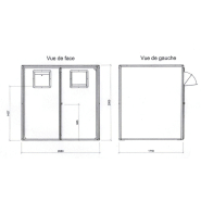 Cache-bac pour colonne d'appoint volontaire - Accepte 2 bacs 4 roues - Structure résistante bois ou acier_8