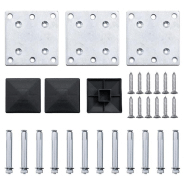 Vidaxl ensemble de panneau de clôture wpc 353x146 cm marron 3070451_8