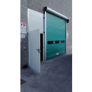 Porte rapide industrielle modulaire et esthétique - ZipGO Alumina - structure en aluminium extrudé pour installation facile_8