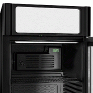 Armoire à boissons noire porte battante avec canopy - 347L_8