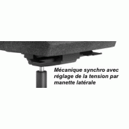 Fauteuil de Direction cuir KO1 avec têtière - Sokoa. - cuir noir_8