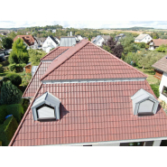 Tuiles en acier galbées classiques - Double structure brevetée anti-bruit - METROTILE® Thermolaqué XBOND ACOUSTIC_8