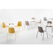 Lunia - Chaise empilable en polypropylène personnalisable, 13 coloris, multiples piètements_8