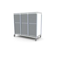 Armoire médicale de transfert ou stockage 3 colonnes, conçue dans des matériaux résistants aux bactéries - WEECART_8