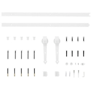 Vidaxl porte coulissante et kit de quincaillerie 80x210 cm pin massif 3203213_8