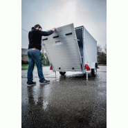 FOURGON  260x155x177 freiné PTAC : 1350 kg Porte pont de série_8