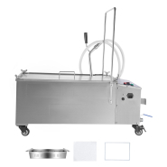 Filtre à huile pour friteuse VEVOR - Réservoir 55 L - Vitesse 10 L/min - Mobile avec roulettes et tuyau_8