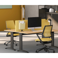 Postes de travail ÉLISE+ Columbia - pieds réglables en hauteur - plateaux stratifiés antibactériens_8