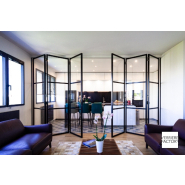 Verrière coulissante en acier sur mesure, idéale pour agrandir vos espaces_8