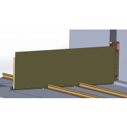 Portail / portillon anti-inondation - Protection d'accès à rail - Hauteur max. 2,5 m - Joint EPDM - Revêtement antirouille_8