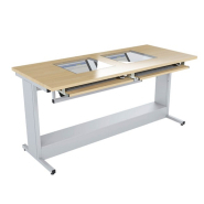 Table informatique DATA avec écran sous vitre - Fabrication française - Pour salles de formation, lycées et magasins_8