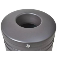 Corbeille publique Gascogne 60 L - aluminium moulé - acier électrozingué - ouverture par clé triangle_8