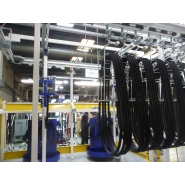 Convoyeur aérien birail à chaîne motorisé pour l?accumulation de charges - BOREAL_8