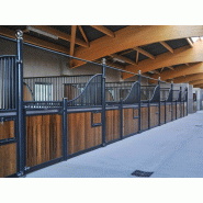 Façade Swing Wave - Façade de box pour chevaux avec ouverture totale pour curage mécanique - Gamme Wave_8