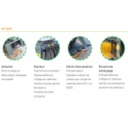 Godet cribleur rotatif Série CBR - CM Crushers - pour pelles et engins de 1 à 50 tonnes - criblage et valorisation des matériaux_8