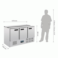 Comptoir à salade réfrigéré 368L Polar Série G 4 GN 1/1 G607 Polar_8
