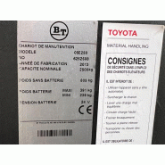 BT OSE250 Gerbeur transpalette électrique_8