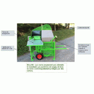 Broyeur de végétaux manuel - Fabrication française - Lame 300 mm en acier spécial - Réglable et pliable_8