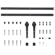 Vidaxl porte coulissante et kit de quincaillerie 70x210 cm pin massif 3203197_8