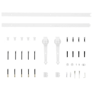 Vidaxl porte coulissante et kit de quincaillerie 95x210 cm pin massif 3203270_8