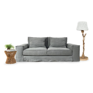 Canapé 3 places Cologne 223 cm - Déhoussable - Home Spirit - Structure en hêtre et assise Plumtex_8