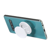 Porte téléphone portable en plastique - autocollant au dos - couleur blanche - 8,4g_8