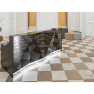 Banque d'accueil verre et lumière aux lignes épurées - ALPA_8
