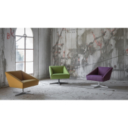 Canapé d'accueil carré à contours nets - Structure puissante - Collection AMARCORD - Design italien minimaliste_8