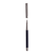 Parure stylos en métal - Stylo à bille et stylo roller - Étui boîte cadeau noir - Encre bleue_8