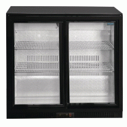 Arrière-bar deux portes coulissantes série G noir 198L GL010 Polar_8