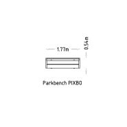 Banc public Pixbo réf 8037086 - Hags - Avec accoudoir - Noir/Galvanisé - Free Standing_8