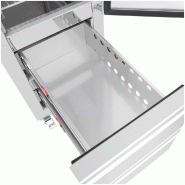 Armoire réfrigérée négative inox - 1 porte et 2 tiroirs  - GN compacte série G - 180L - Polar - UA116_8