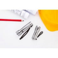 Set de lampes torches 12 LED en aluminium avec dragonne et boîte cadeau noire_8