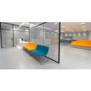 Banc ILDU avec accoudoirs en fonte d'aluminium