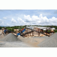 Ligne de production de sable pour mélanges de béton