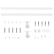 Vidaxl porte coulissante et kit de quincaillerie 80x210 cm pin massif 3203101_8