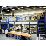 Plate-forme - Mezzanine industrielle démontable et réutilisable pour l'optimisation des surfaces des ateliers ou entrepôts_9