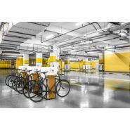 Station de parking pour vélos avec sécurité renforcée et clavier électronique