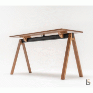 Table haute Viga - MDD - Non, 180, Placage chêne naturel_8