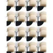 Chaise empilable - monocoque en polypropylène - 5 couleurs - piètement luge ou 4 pieds avec options_8