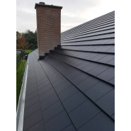 Tuile en acier rectangulaire pour toiture - METROTILE® Thermolaqué QUBE ACOUSTIC - Design moderne et isolation phonique_8