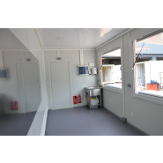 Bungalow Snack en container 20 pieds - Blanc et Noir - 6m x 2,5m - Eurobox_8