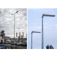 Mât d'éclairage public cylindro-conique ICAP en acier S-235-JR galvanisé à chaud - coloris en option_8