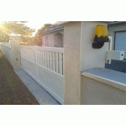 Portail coulissant semi barreaudé - 4500 / 1500_8