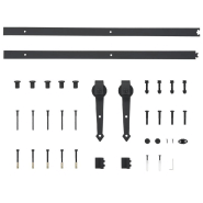 Vidaxl porte coulissante et kit de quincaillerie 85x210 cm pin massif 3203205_8