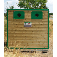 Colonne aérienne d'apport volontaire polytri bois_8