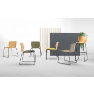 Poutre d'attente avec options de tablette et rembourrage