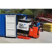 Rampe d'accès galvanisée à chaud pour conteneur au sol - Capacité 8T - AZ Ramp Hcry-08 GAV_8