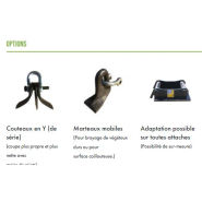 Débroussailleuse série DB avec roulements SKF et soupapes antichocs